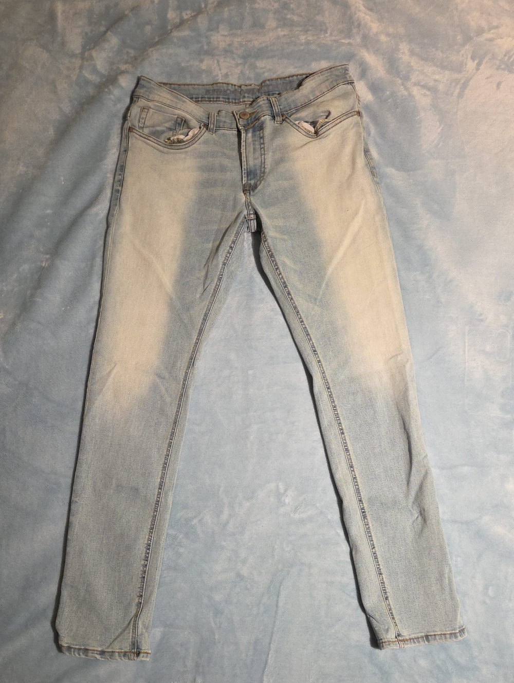 Buffalo David Bitton Light Blue Straight Jeans